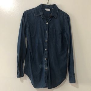 Denim shacket
